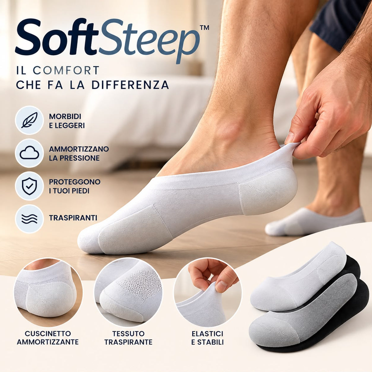 SoftStep™ – Il Comfort che i Tuoi Piedi Meritano