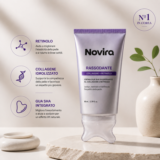 GuaSha Cream™ – Crema Liftante al Collagene & Retinolo con Gua Sha Integrato