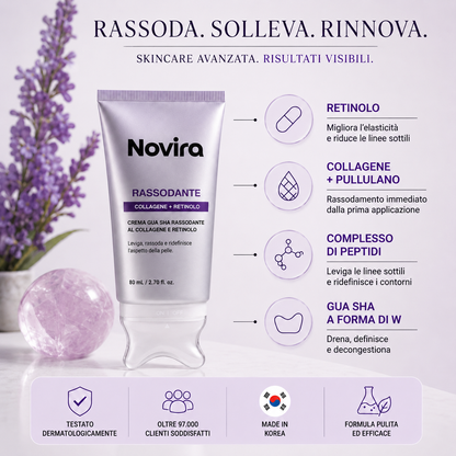 GuaSha Cream™ – Crema Liftante al Collagene & Retinolo con Gua Sha Integrato