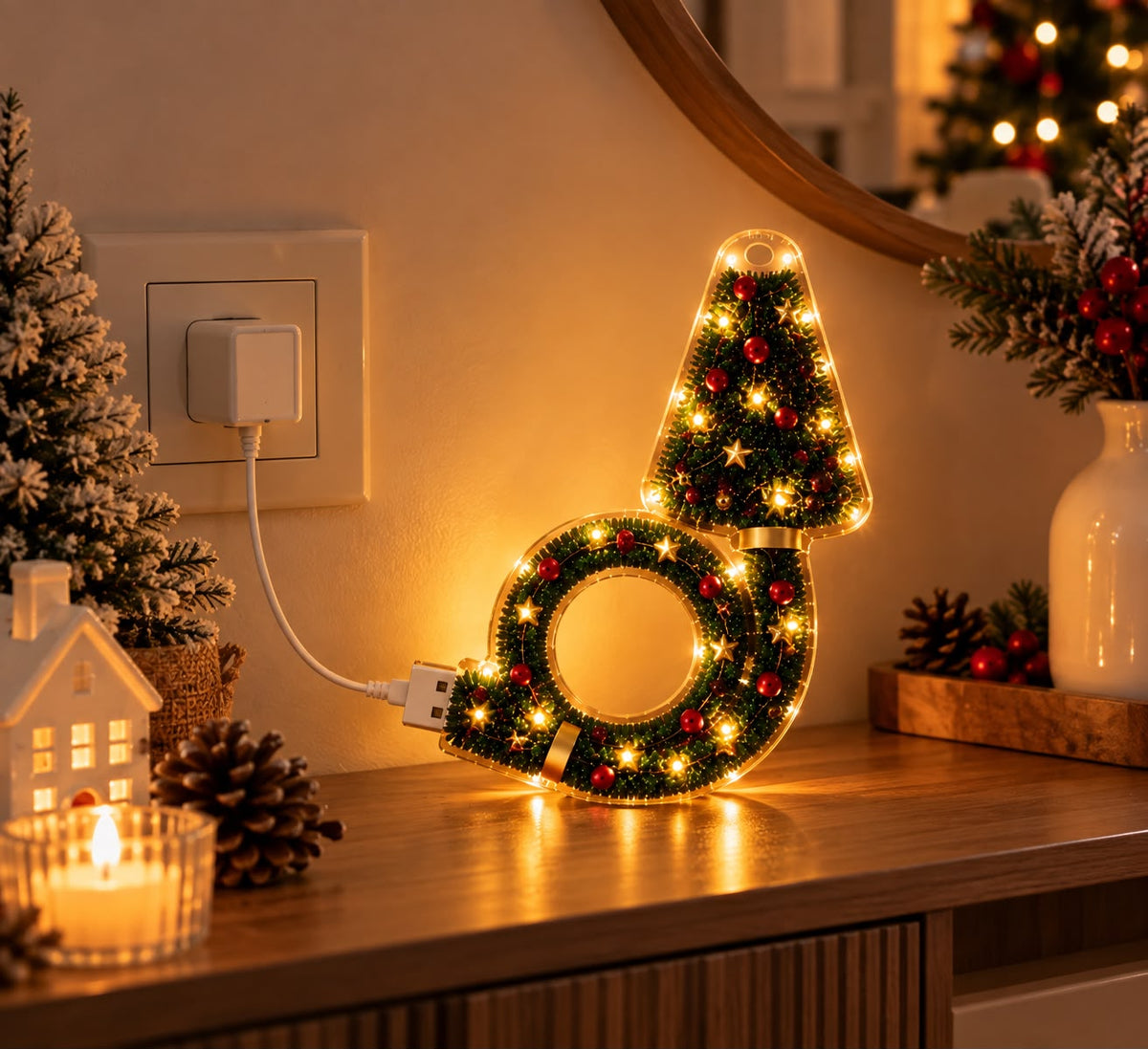 Novira LumiNatale™ – Alberello Luminoso da Presa